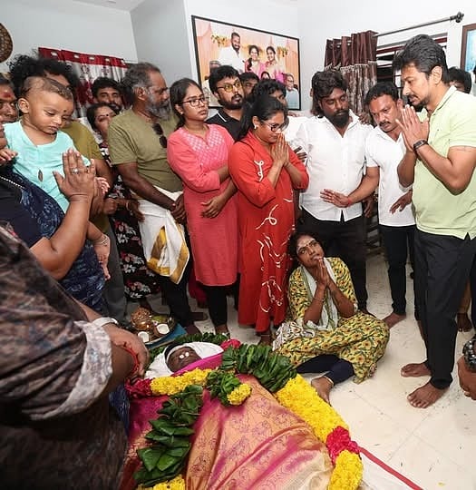 ரோபோ சங்கர் இல்லத்தில் துணை முதல்வர் உதயநிதி ஸ்டாலின்