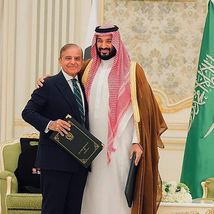 Shehbaz Sharif & Mohammed bin Salman