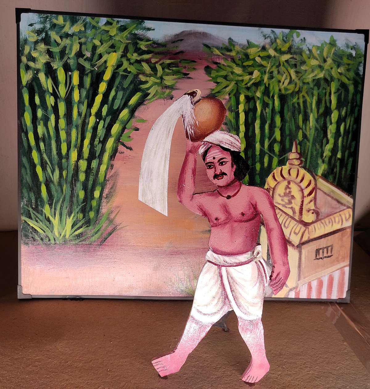 நவராத்திரி விழா: நெல்லையப்பர் திருக்கோயில் தல பெருமையை பறைசாற்றும் கொலு உற்சவம் ஓவியங்கள்.!
