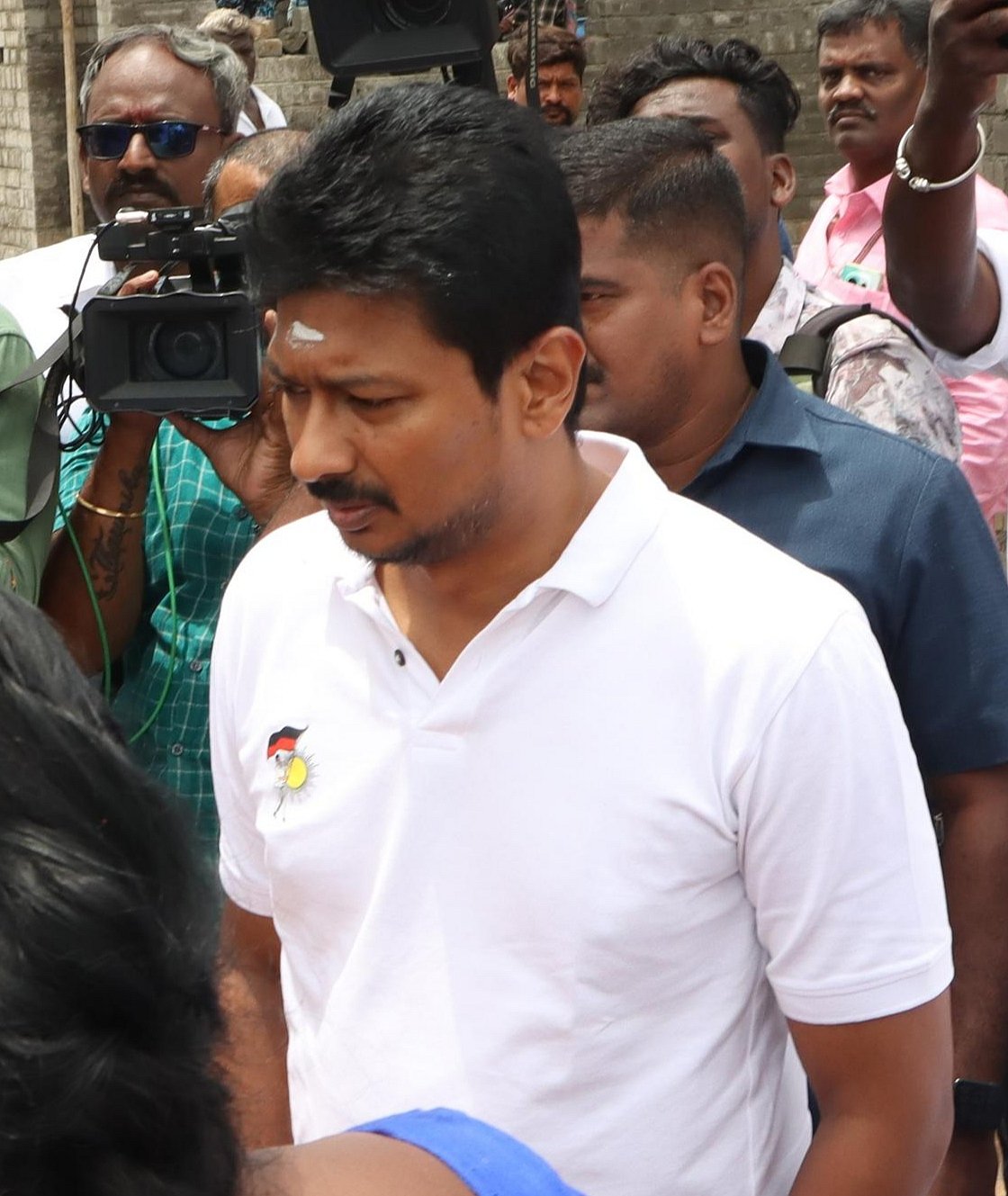 ஆய்வின் போது உதயநிதி ஸ்டாலின்