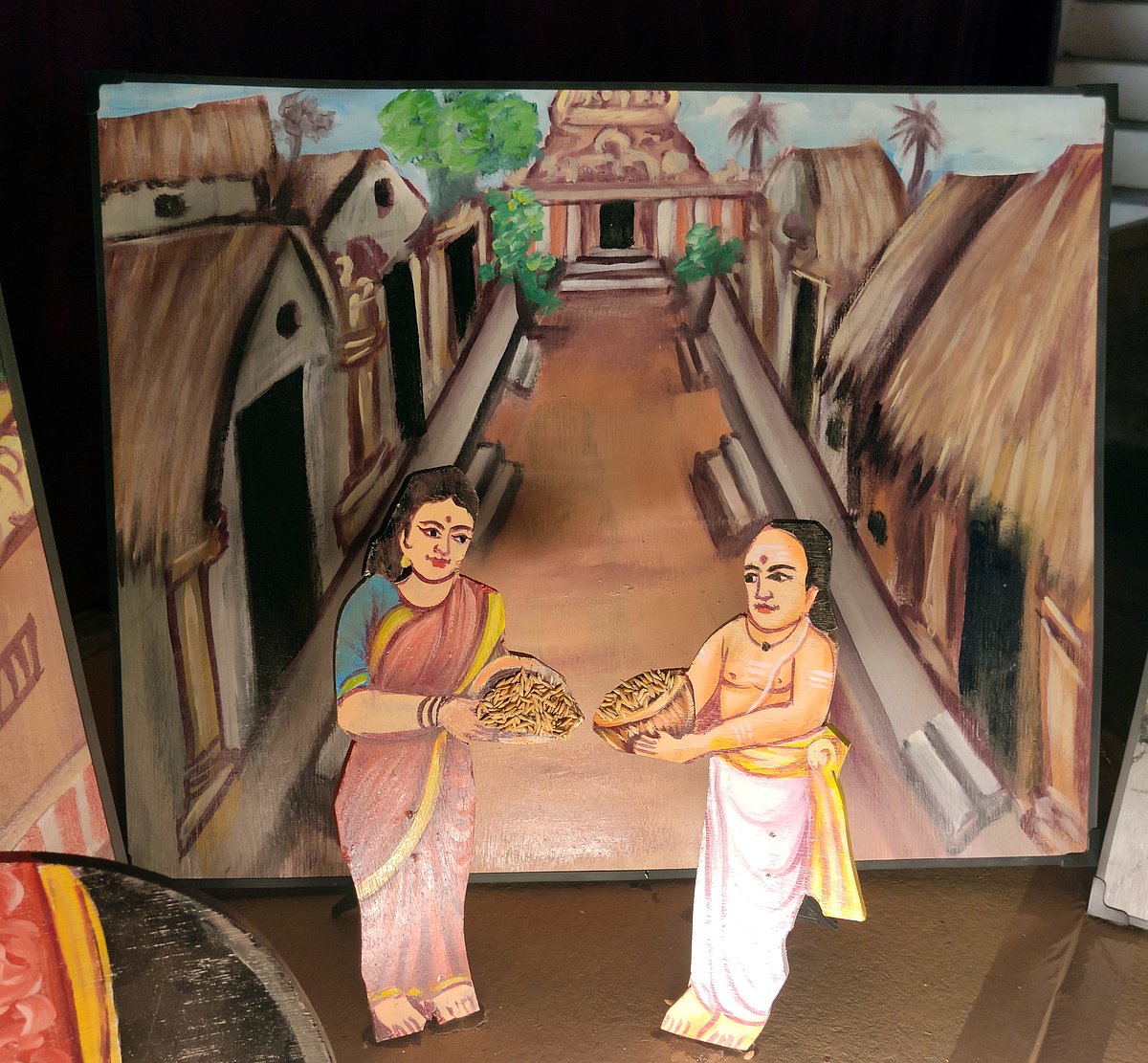 நவராத்திரி விழா: நெல்லையப்பர் திருக்கோயில் தல பெருமையை பறைசாற்றும் கொலு உற்சவம் ஓவியங்கள்.!