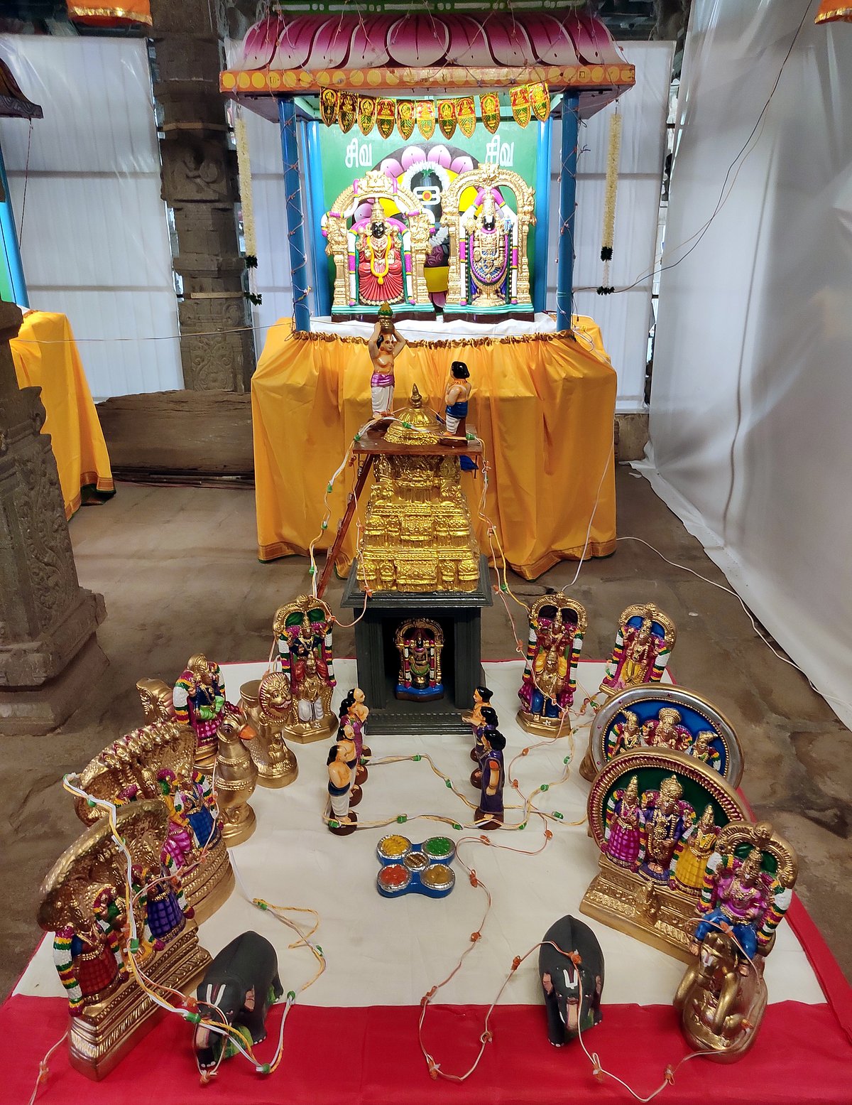 திருநெல்வேலி நெல்லையப்பர்-காந்திமதி அம்பாள் திருக்கோயில் நவராத்திரி விழா கொழு உற்சவம்.!