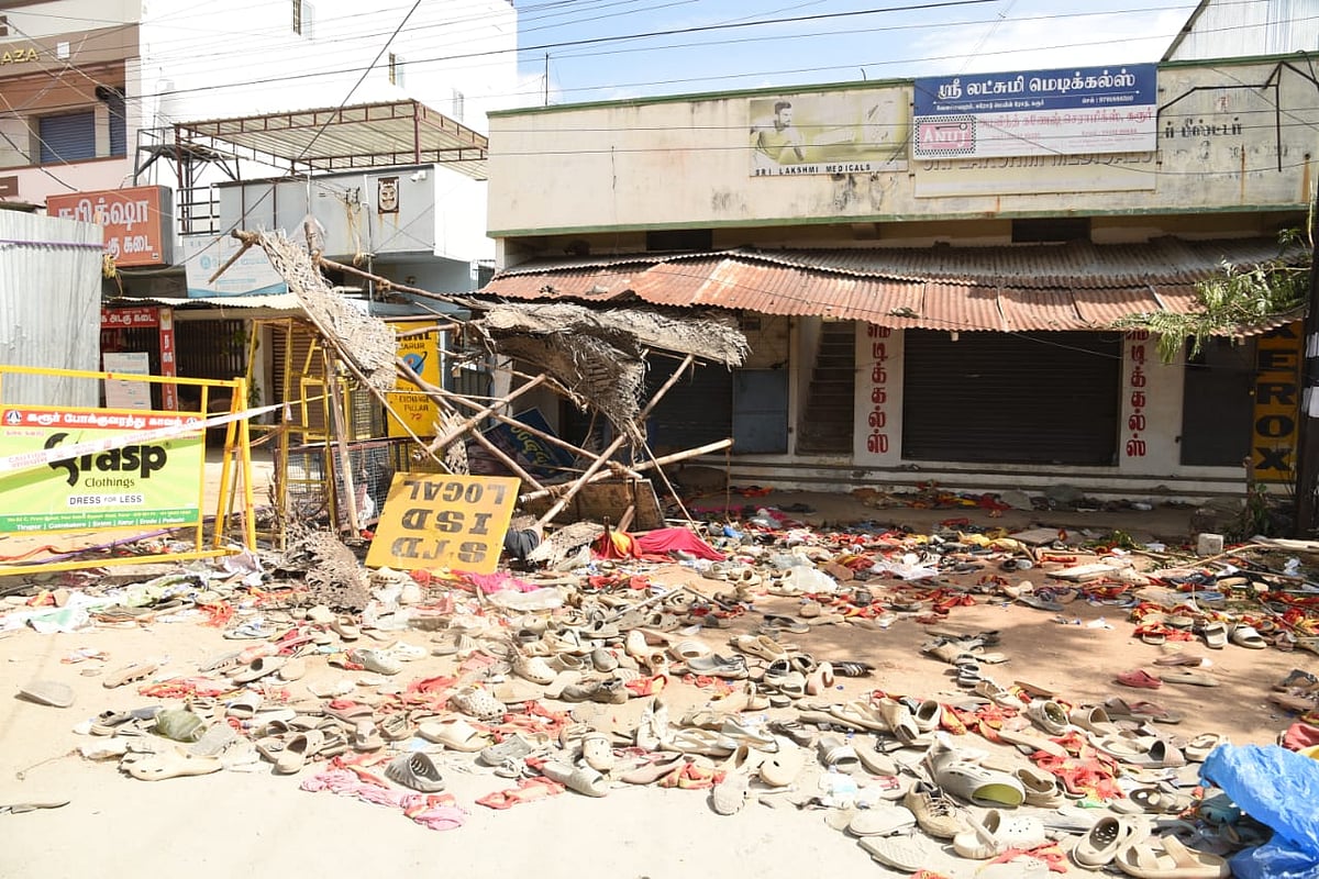 கரூர் கூட்ட நெரிசல் சோகக் காட்சிகள்