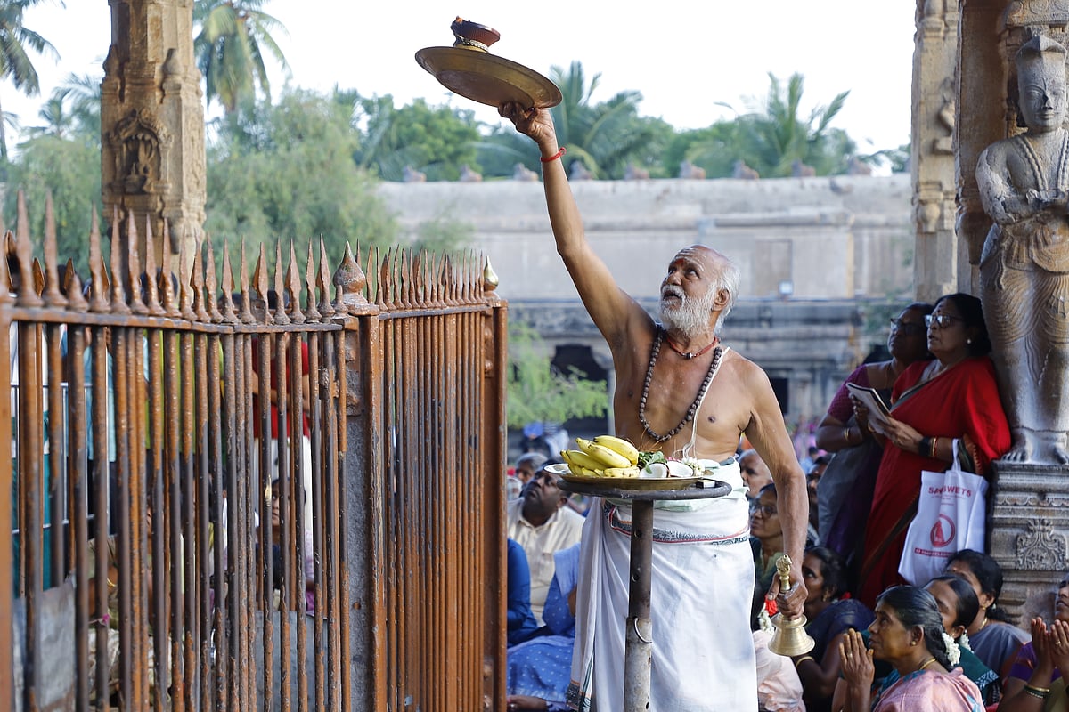 தஞ்சாவூர் பெரிய கோயிலில் சனிப் பிரதோஷ வழிபாடு