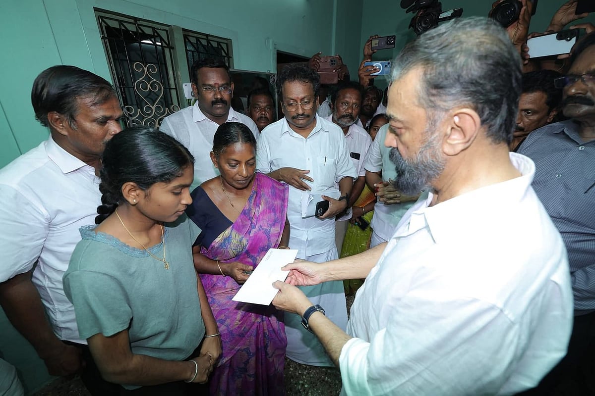 உயிரிழந்தவரின் குடும்பத்திற்கு கமல்ஹாசன் நிதி உதவி, ஆறுதல்