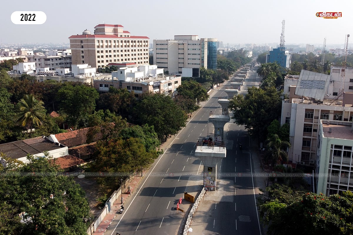 மேம்பாலம் கட்டுமான பணிகள்