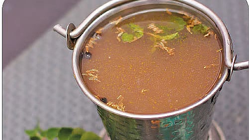 இஞ்சி - பூண்டு - மிளகு ரசம்