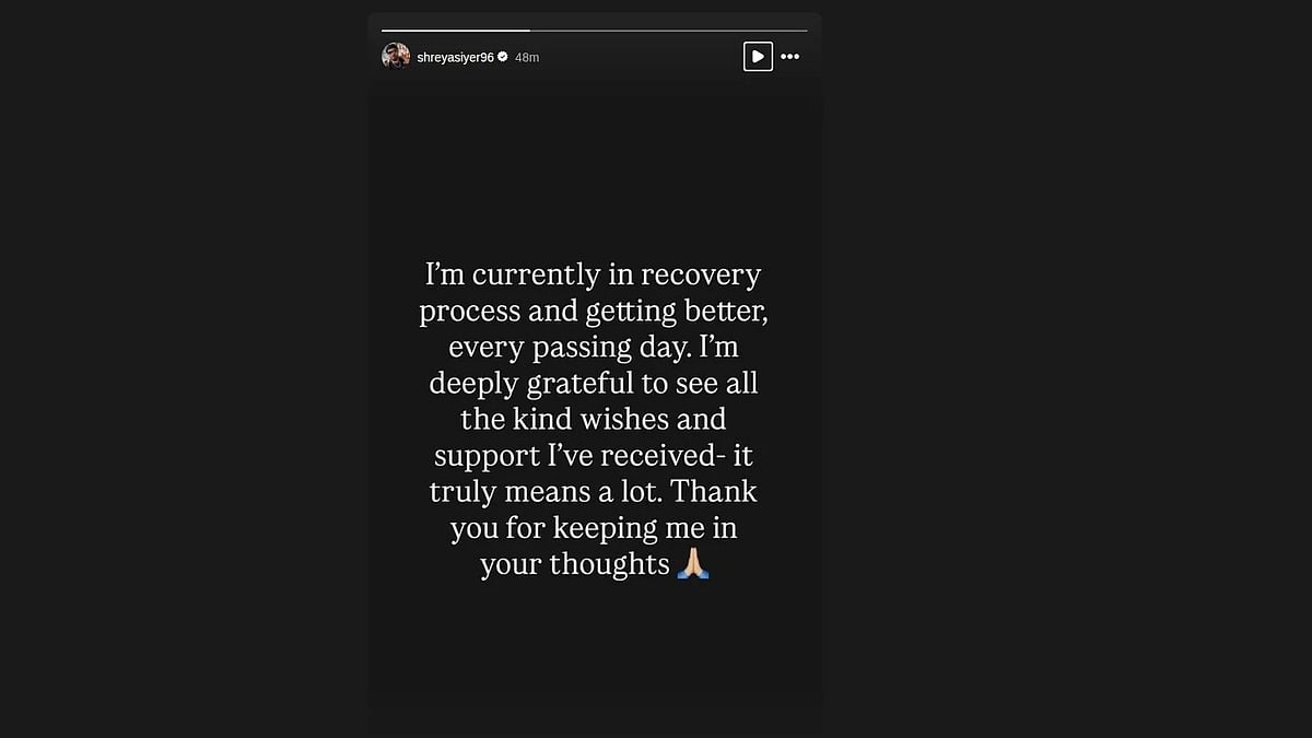 ஸ்ரேயஸ் ஐயரின் பதிவு