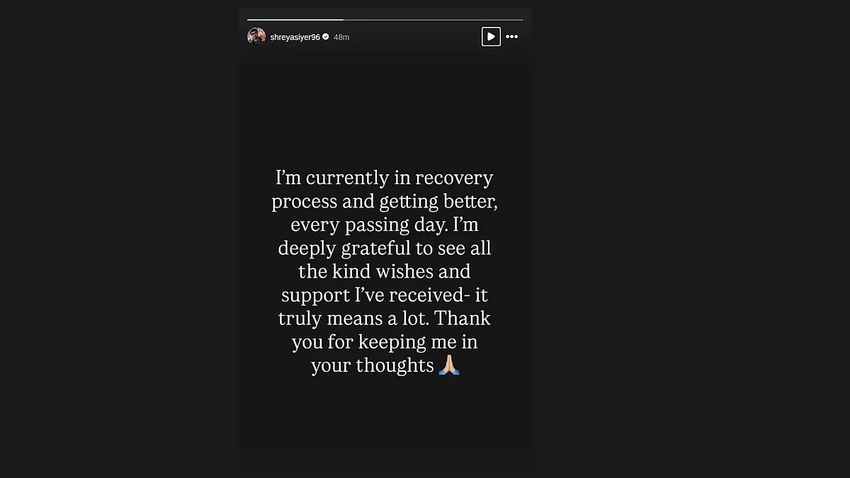 ஸ்ரேயஸ் ஐயரின் பதிவு