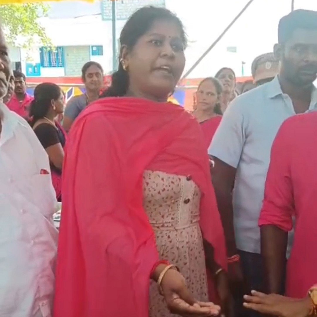 ஆவேசமாகப் பேசிய பெண்