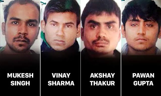 நிர்பயா வழக்கில் கைது செய்யப்பட்ட குற்றவாளிகள்