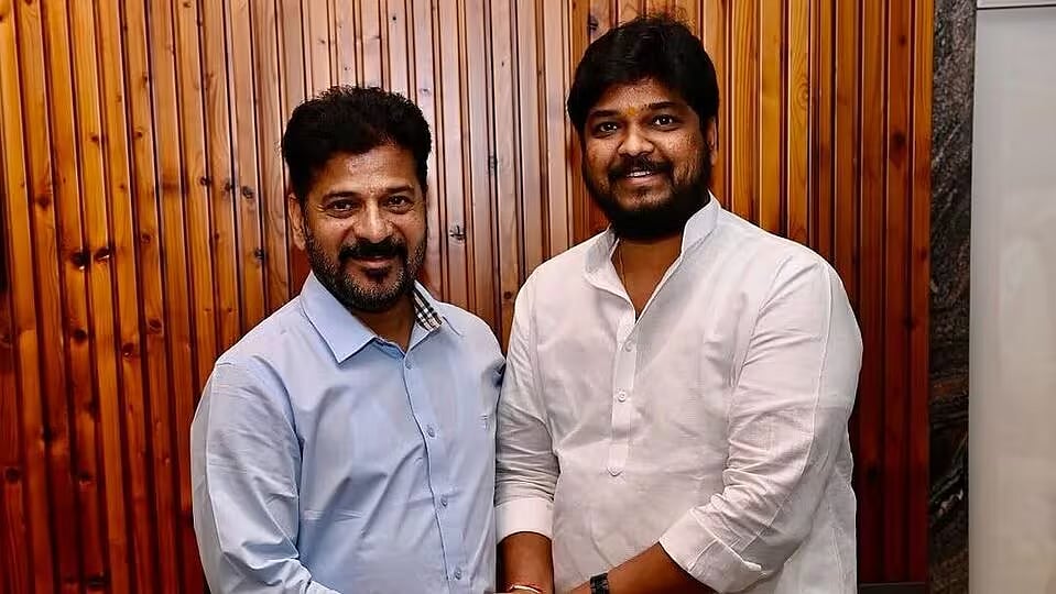 தெலங்கானா முதல்வர் ரேவந்த் மற்றும் காங்கிரஸ் ஜூபிலி ஹில்ஸ் வேட்பாளார் நவீன் யாதவ்