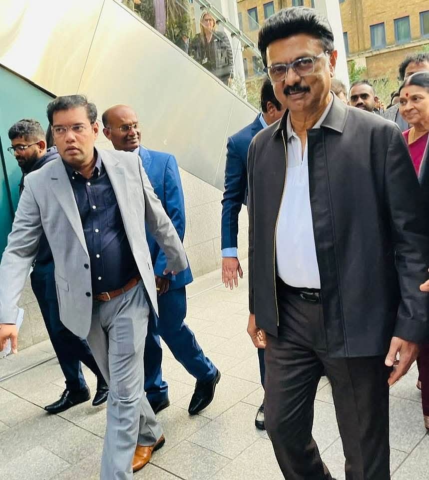 damodaran srinivasan with tamilnadu c.m m k stalin