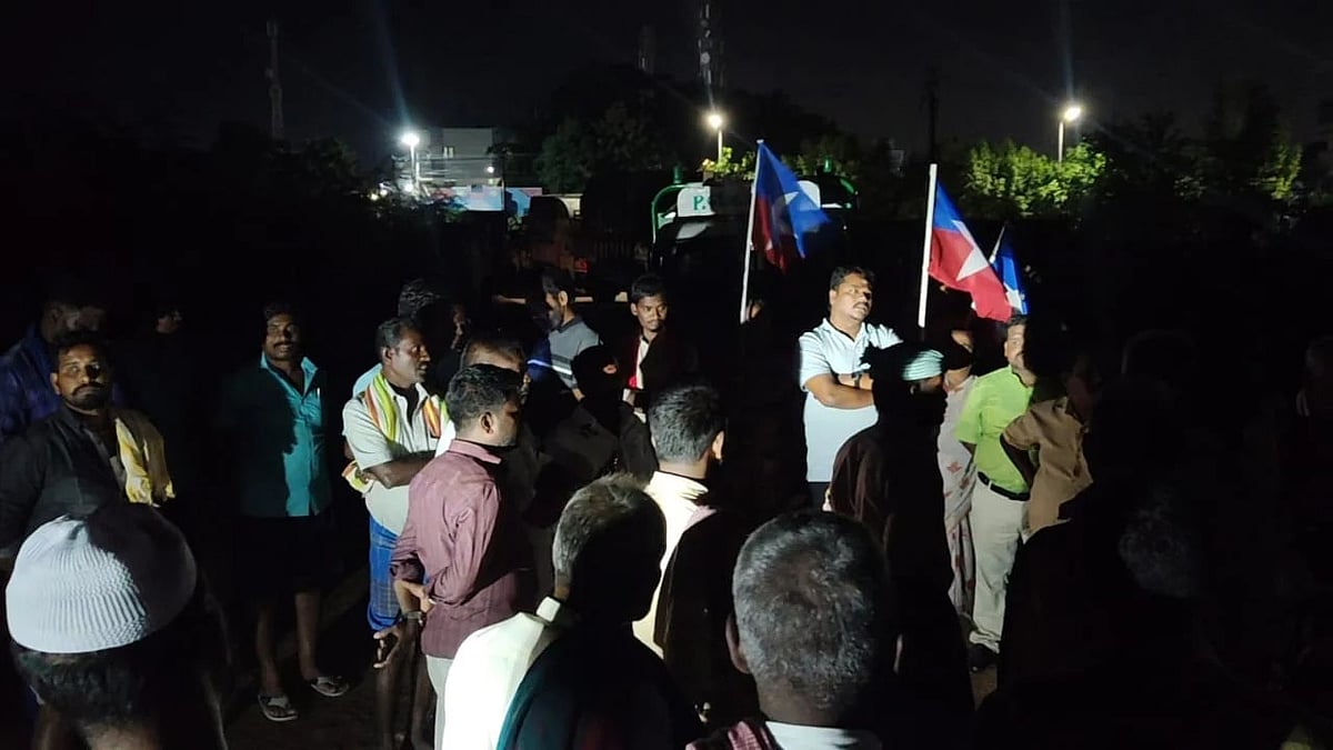 விசிக-வினர் போராட்டம்