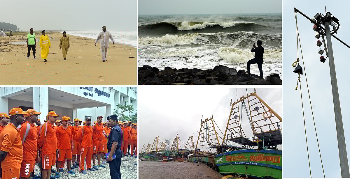 டிட்வா புயல் / புதுச்சேரியில் பாதுகாப்பு முன்னெச்சரிக்கை நடவடிக்கைகள்..