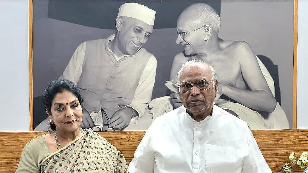 காங்கிரஸ் தலைவர் கார்கே உடன் ரேணுகா சவுத்ரி