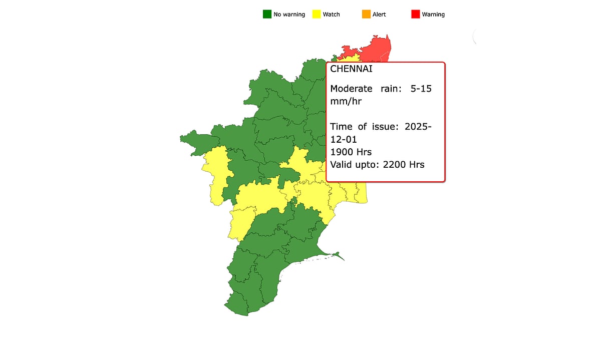 சென்னை வானிலை ஆய்வு மையம் எச்சரிக்கை