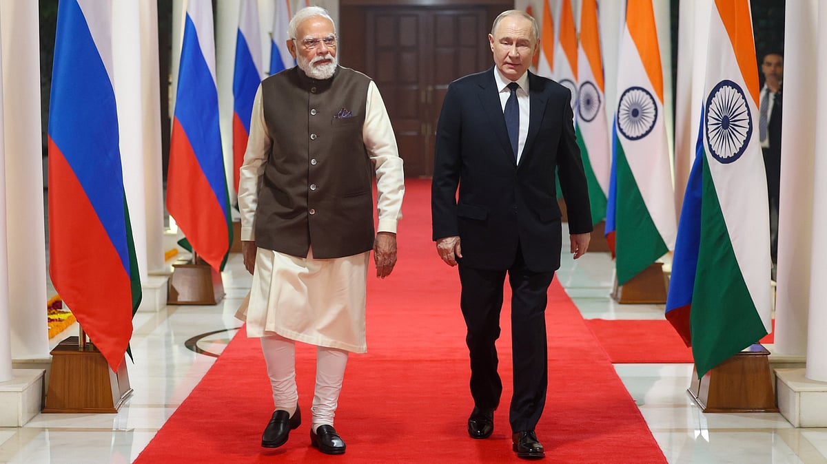 ரஷ்ய அதிபர் புதின் - இந்திய பிரதமர் மோடி