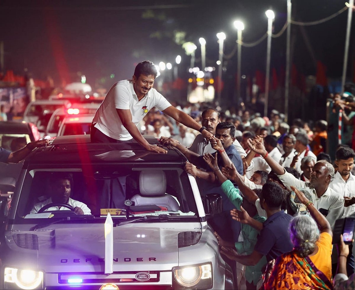 ஆரணியில், உதயநிதி ஸ்டாலின்...