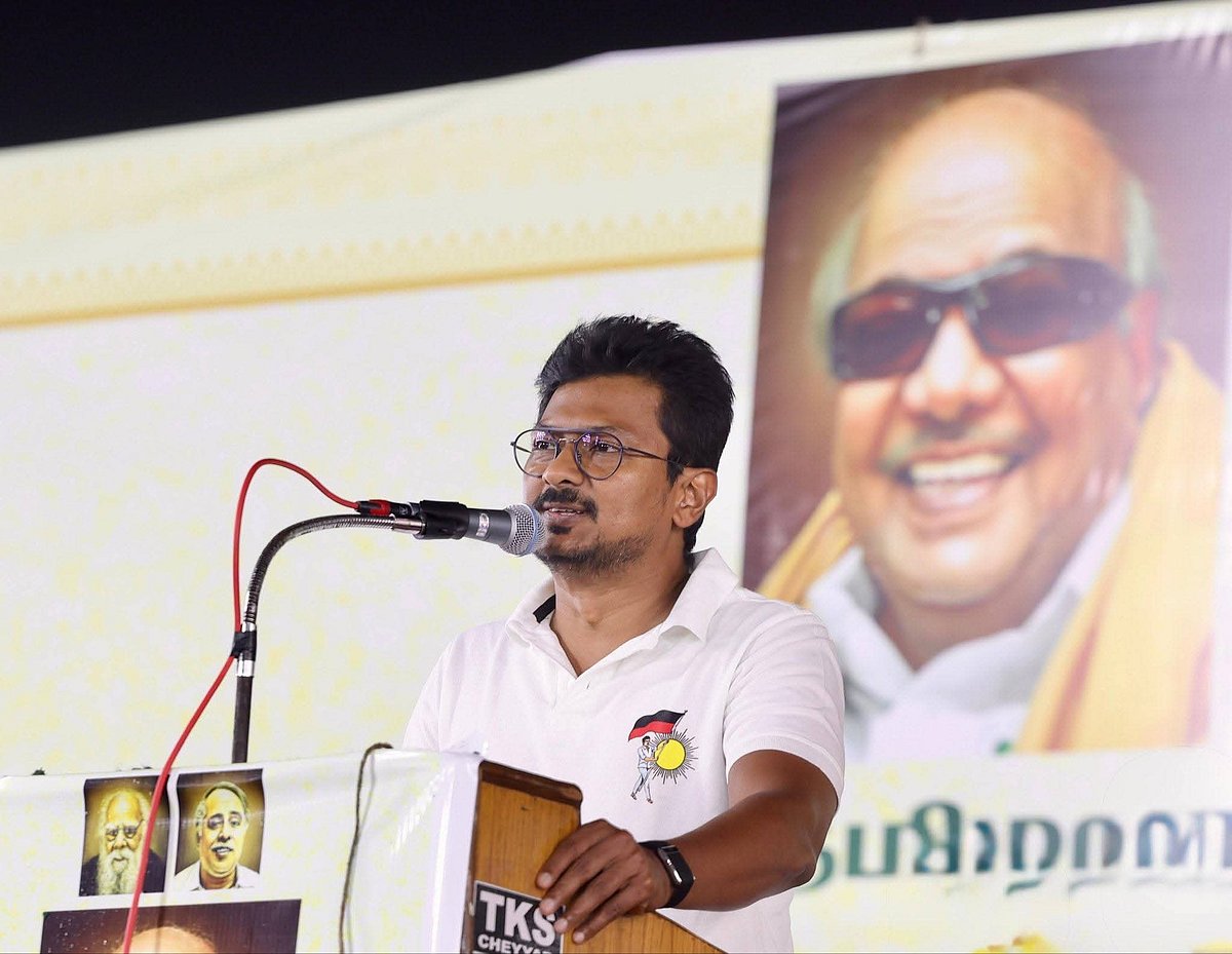 ஆரணியில், உதயநிதி ஸ்டாலின்...