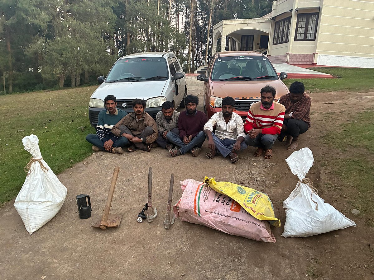 மண் திருட்டில் கைதானவர்கள்