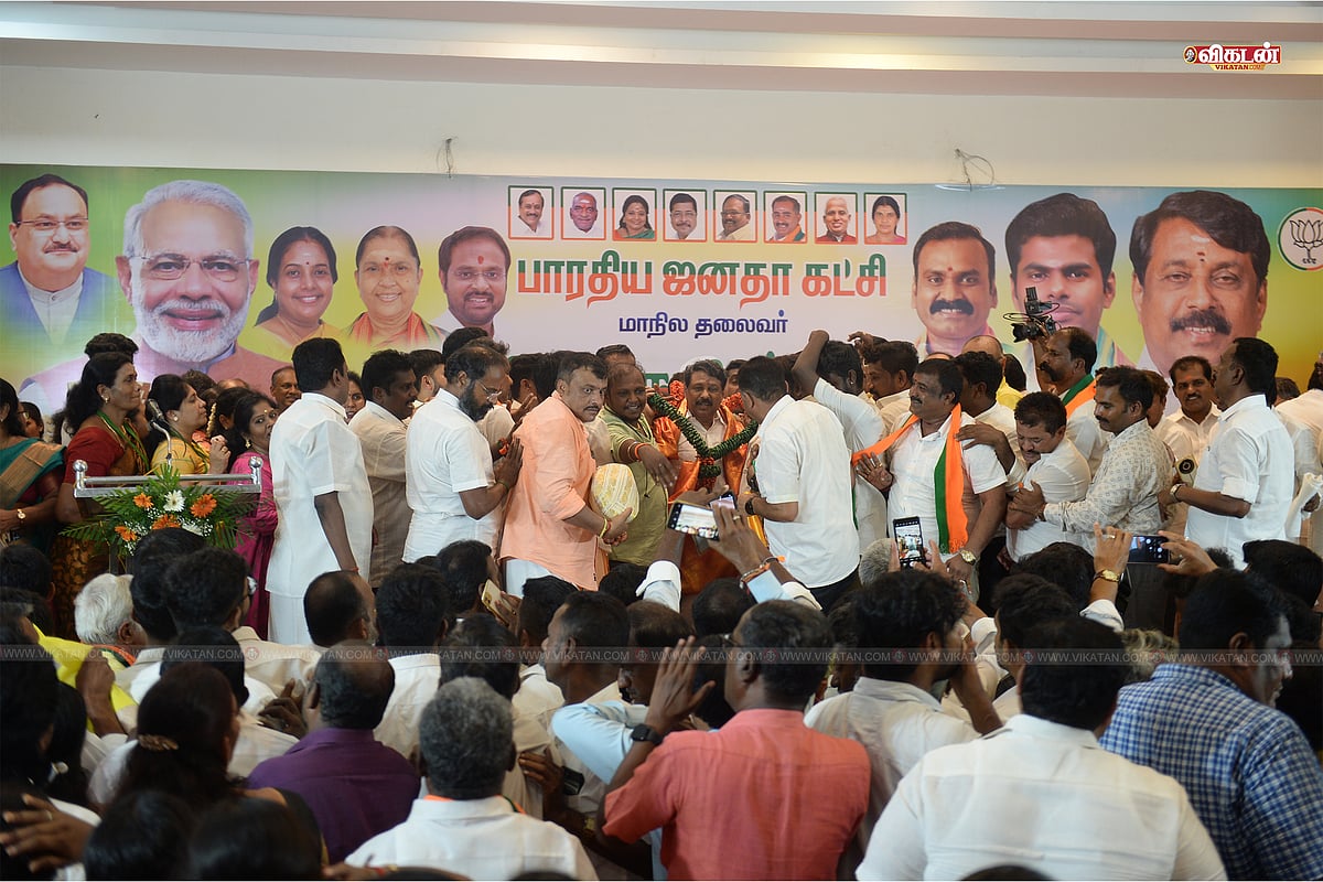 ஏப்ரல் 2025 - பா.ஜ.க புதிய தமிழக தலைவர் நயினார் நாகேந்திரனுக்கு கோவையில் தொண்டர்கள் கொடுத்த வரவேறுப்பு 