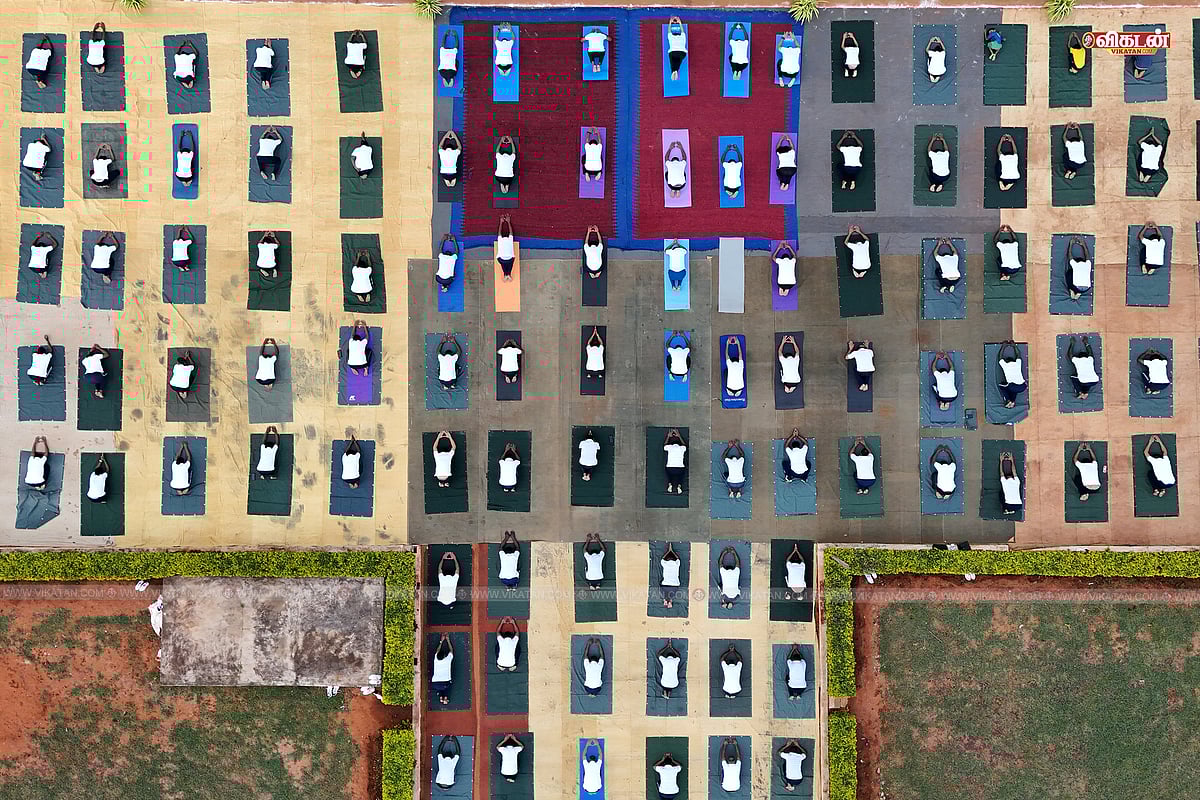 ஜூன் 2025 - உலக யோக தினத்தில் அதிவிரைவுப்படையினரின் யோகாசனம்