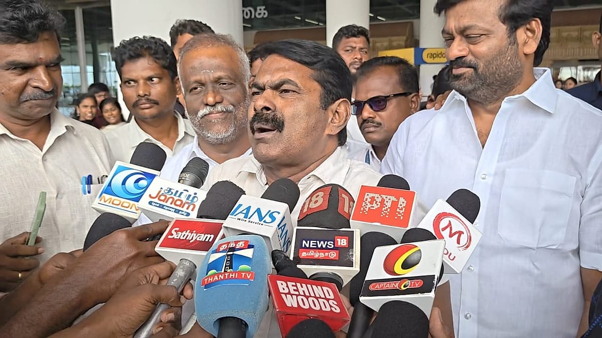 திருச்சி: தமிழ்நாட்டிற்கு ஆயிரம் அமித் ஷாக்கள் வந்தாலும் எந்த மாற்றமும் இருக்காது - சீமான் காட்டம்