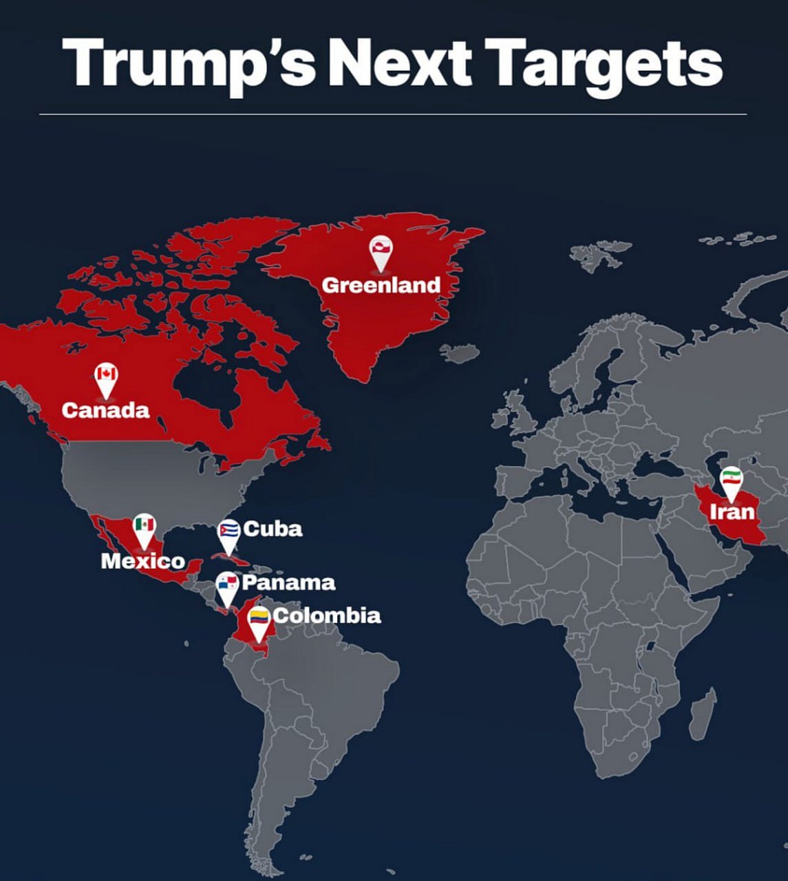 ட்ரம்ப் டார்கெட் செய்திருக்கும் இடங்கள்