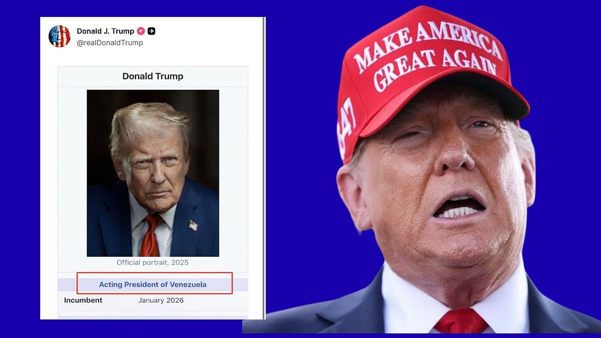 `Trump, வெனிசுலாவின் தற்காலிக அதிபர்' - ட்ரம்ப்-ன் சமூக வலைதளப் பதிவால் எழுந்த சர்ச்சை!
