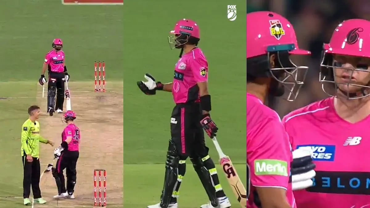 BBL: ரன் ஓட மறுத்த ஸ்மித்; வெறுப்படைந்த பாபர் அசாம்! - Big Bash தொடரில் நடந்தது என்ன? | Video