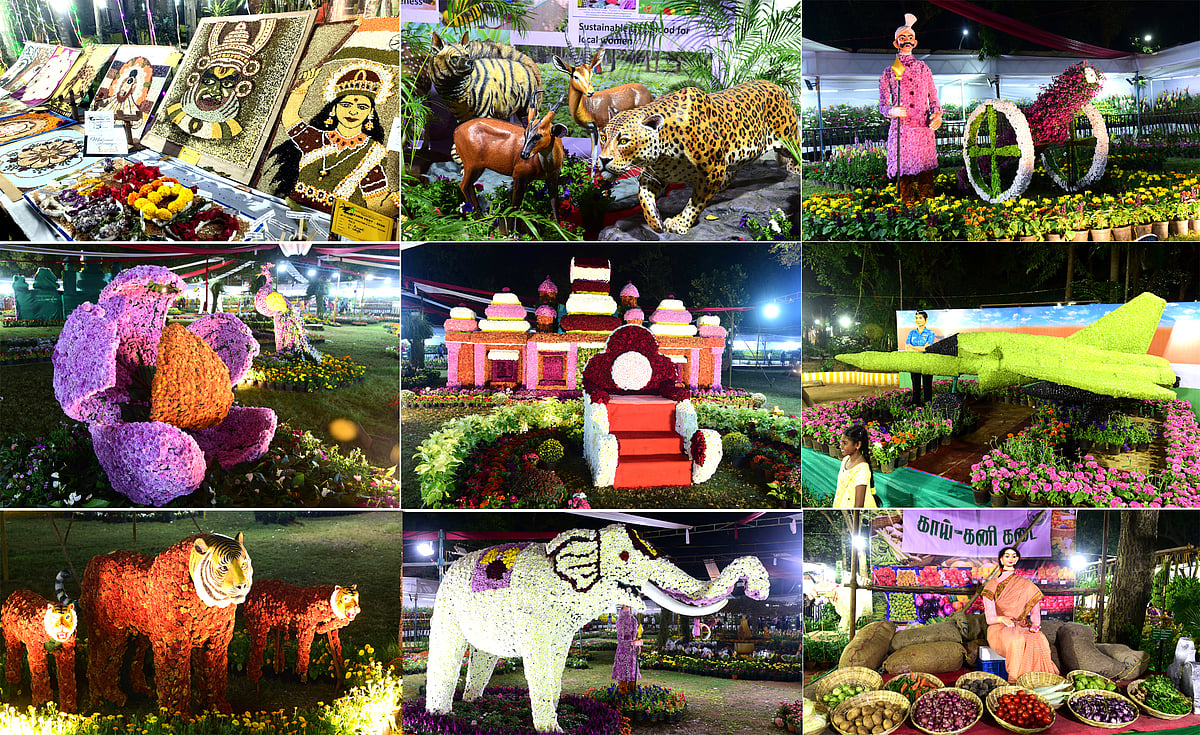மலர்களாலான-யானை-முதல்-பீரங்கி-வரை.!-புதுச்சேரி-மலர்-கண்காட்சியை-ரசித்த-மக்கள்!