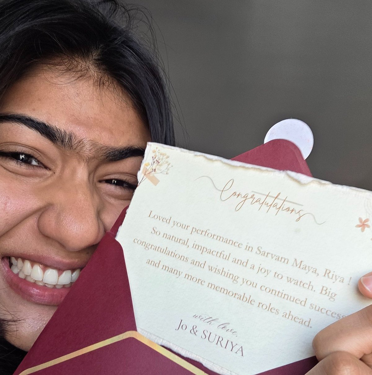 ரியா ஷிபுவை வாழ்த்திய சூர்யா, ஜோதிகா