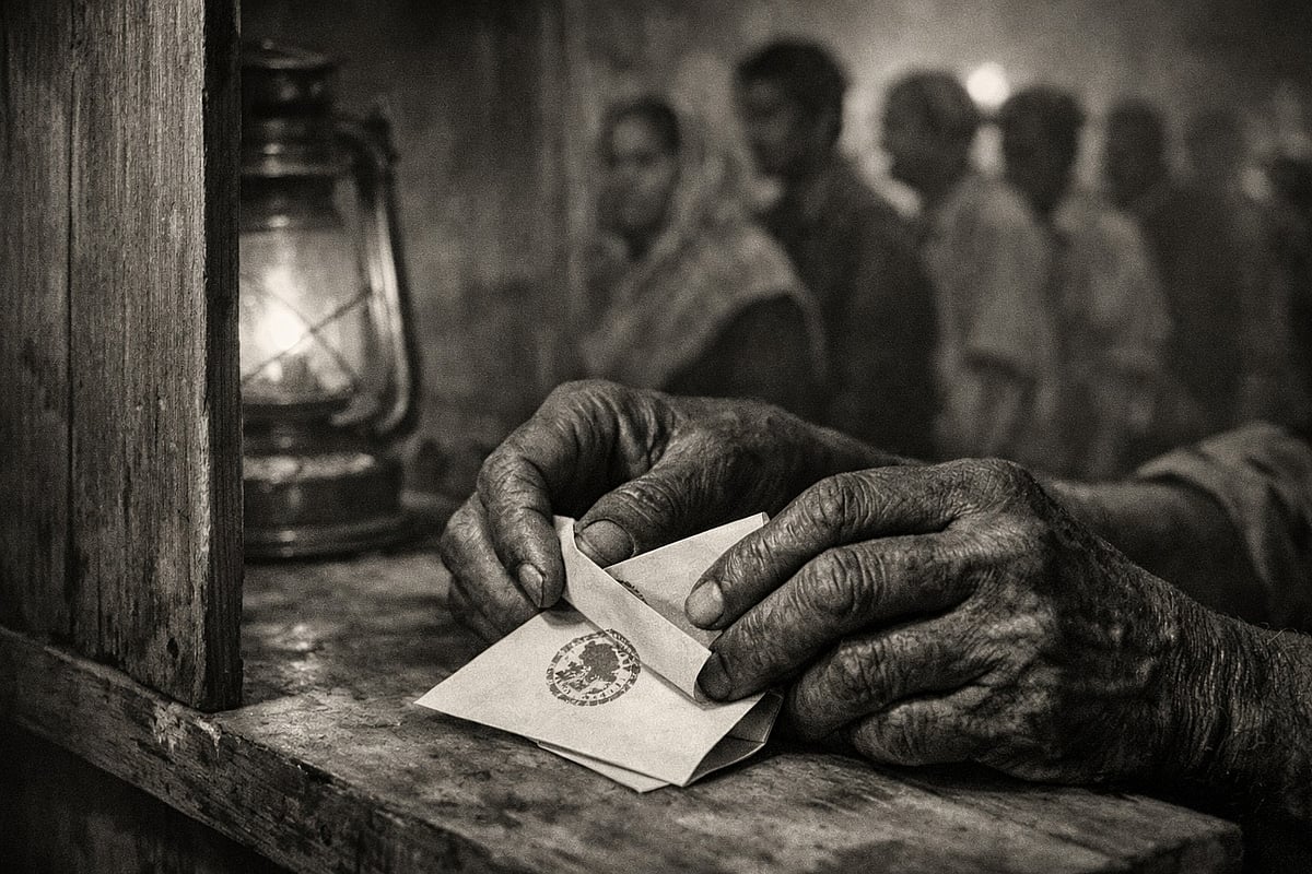 `அந்த-நீண்ட-சீட்டும்-ஒற்றை-முத்திரையும்.!---வாக்குச்சீட்டும்-வாக்காளரின்-கையில்-இர