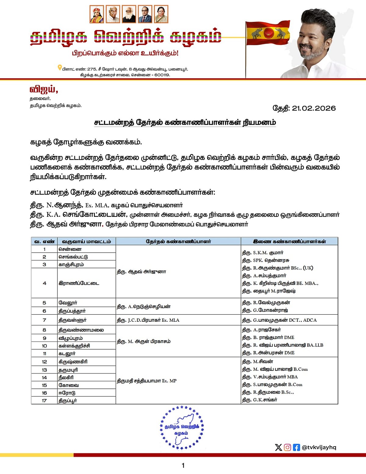 தேர்தல் பொறுப்பு