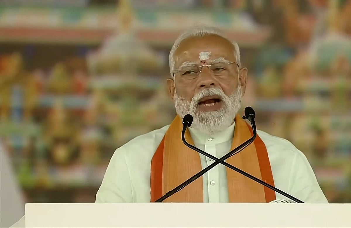 Modi: மோசடி செய்வதில் திமுக அமைச்சர்களுக்கு இடையே போட்டி இருக்கிறது - மதுரையில் மோடி பேச்சு