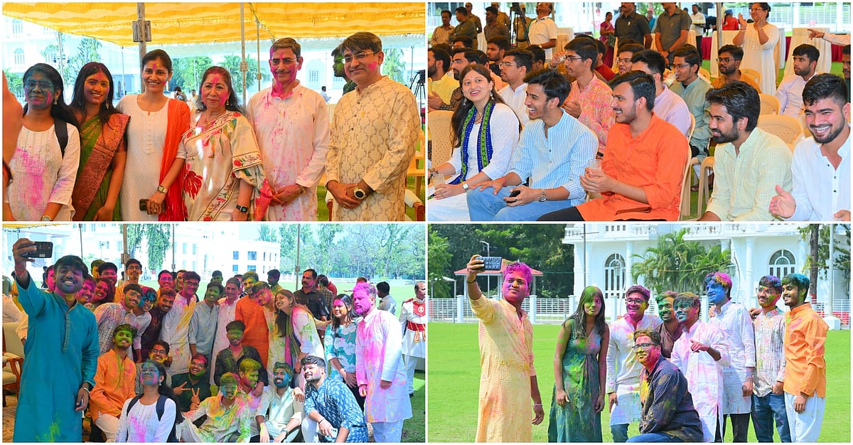 ஹோலி கொண்டாடிய ஆளுநர் 