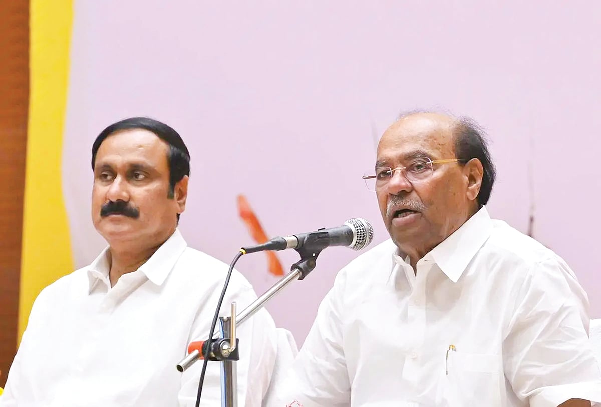 மு.க.ஸ்டாலினின் கைக்கூலி ஜி.கே.மணி; உதயநிதியின் கைக்கூலி தமிழ்குமரன்...! - அன்புமணி ஆவேசம்