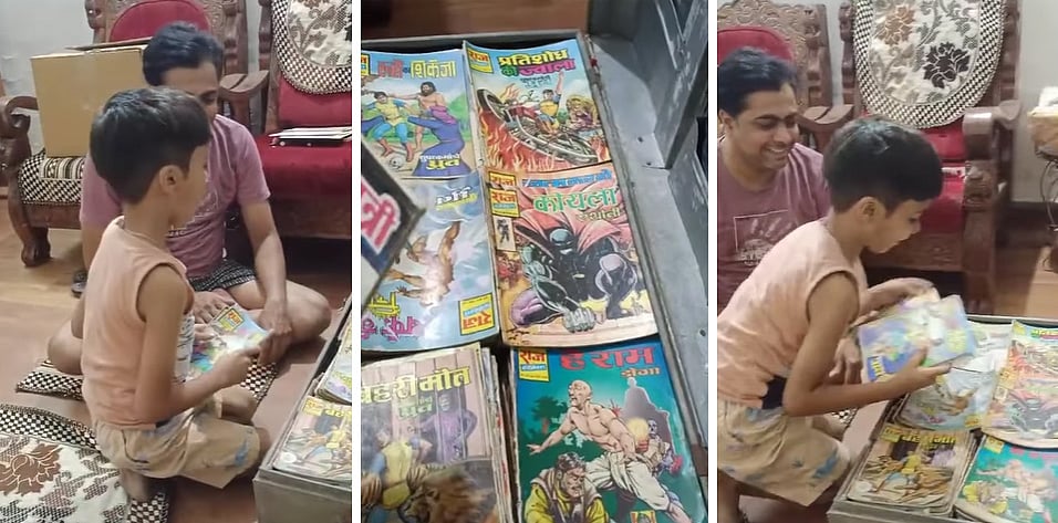 `ஐபோன்-இல்லை,-பிளே-ஸ்டேஷன்-இல்லை---தந்தை-மகனுக்குக்-கொடுத்தது-அதை-விட-பெரிய-பொக்கிஷம்!-Viral-video