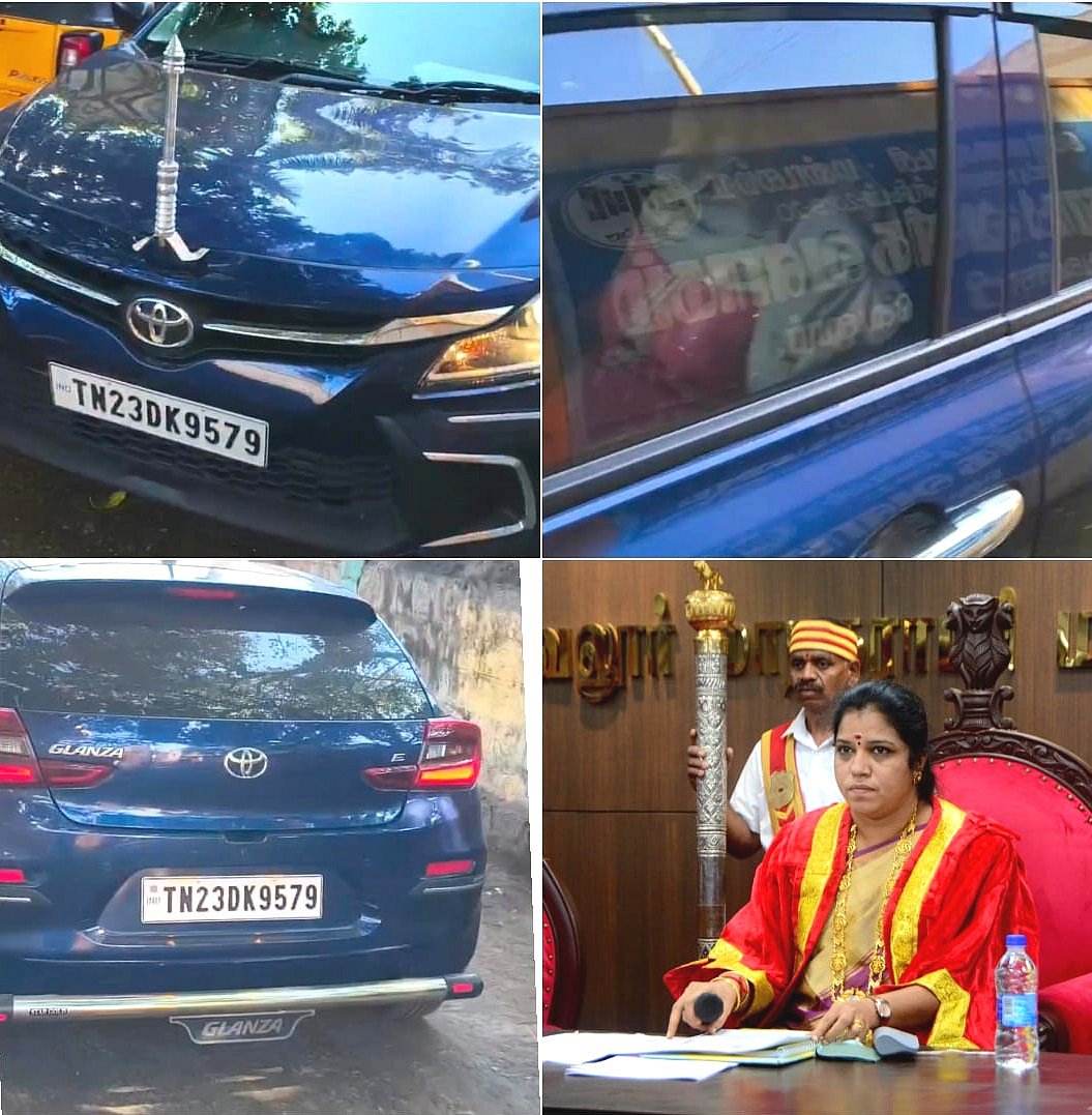 தேர்தல்-விதி-மீறி-பரிசுப்-பொருள்;-வேலூர்-திமுக-மேயரின்-கார்-பறிமுதல்---ஓட்டுநர்-மீது-வழக்கு-பதிவு