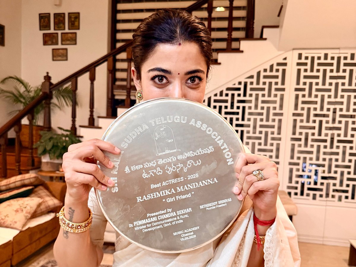 Rashmika: நான் கடந்து வந்த பாதை நீண்டது..! - மாநில விருதை பெற்ற ராஷ்மிகா நெகிழ்ச்சி