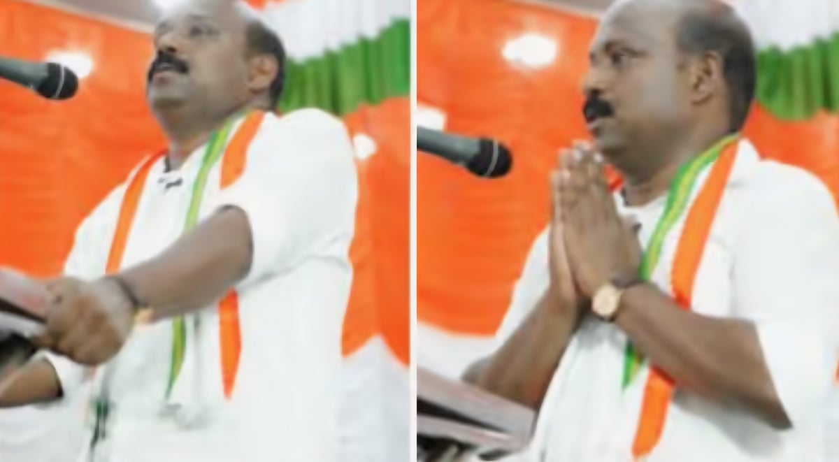 தொடர்ந்து தோற்பவன் என கேலி செய்வது இதயத்தை நொறுக்குகிறது மேடையில் கண்ணீர்விட்ட காங்கிரஸ் வேட்பாளர்