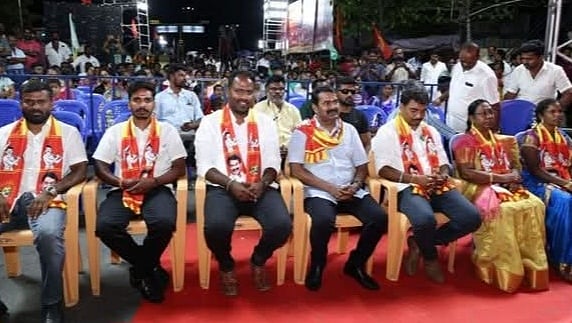 `தாலிக்கு தங்கம் கொடுப்பதாக சொல்பவர்கள், குடிக்க வைத்து அந்த தாலியை அறுக்கிறார்கள் - சீமான் ஆவேசம்