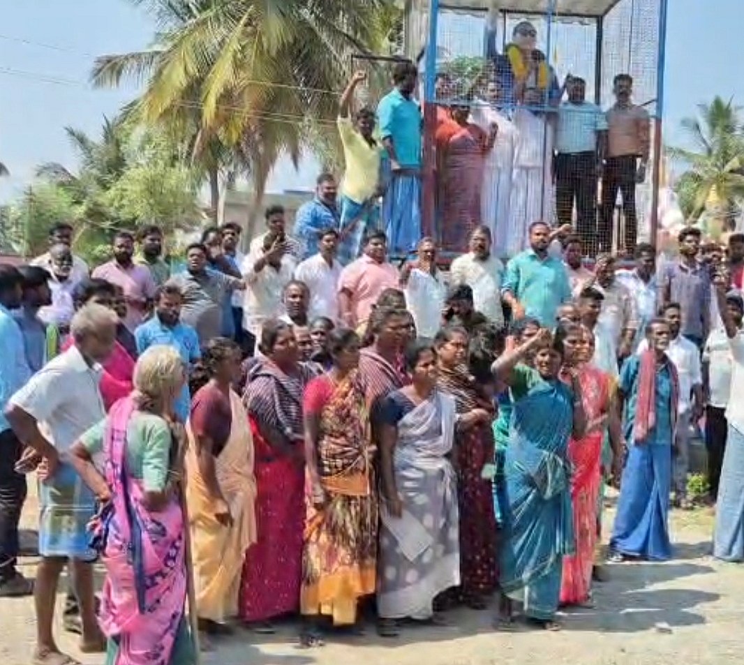 அம்பேத்கர் சிலை அவமதிப்பு; கிருஷ்ணகிரியில் பரபரப்பு; காவல்துறை தீவிர விசாரணை