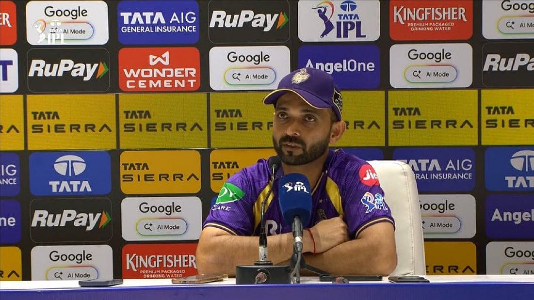 கொல்கத்தா அணியின் கேப்டன் ரஹானே