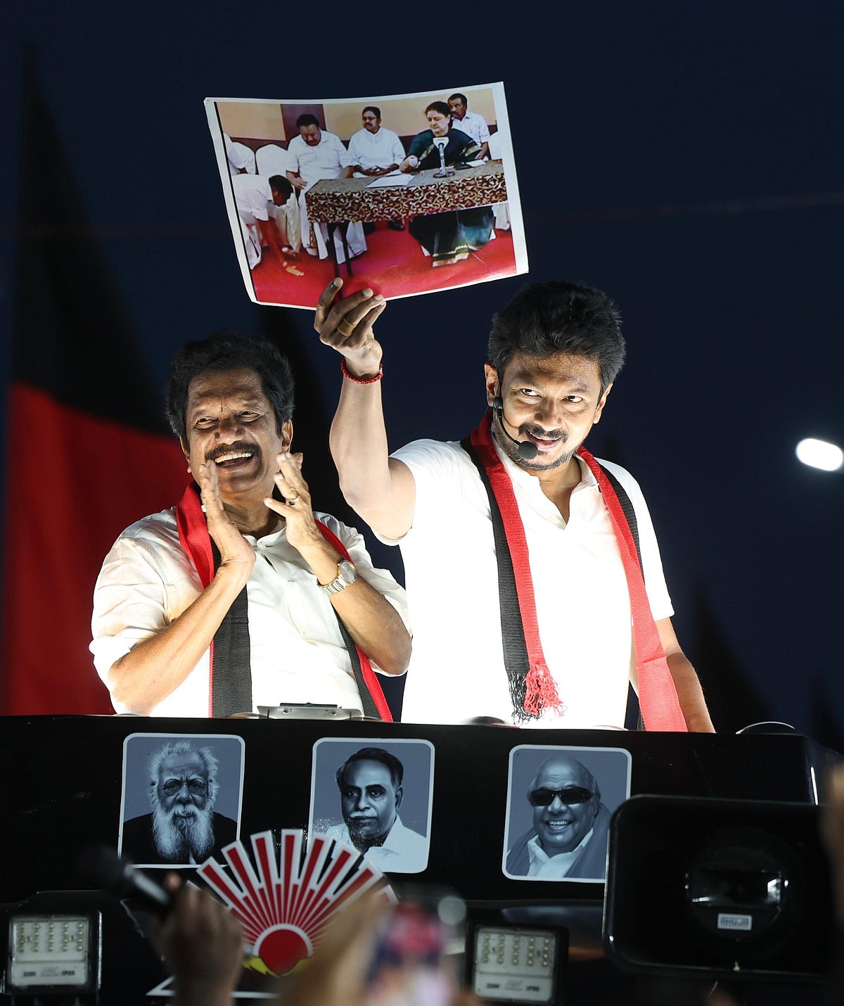 பேராவூரணி பிரச்சாரத்தில் உதயநிதி ஸ்டாலின்