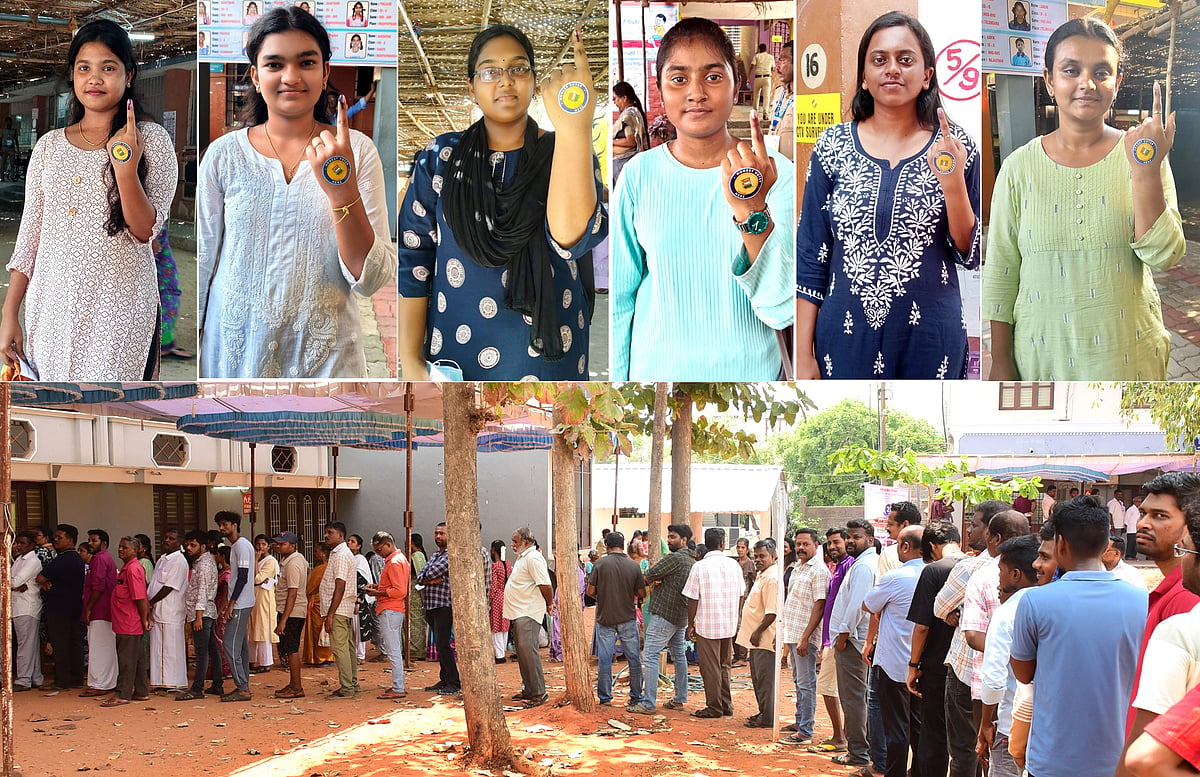 முதல் தலைமுறை வாக்காளர்கள் டு பைக்கில் வந்த முதல்வர்! - புதுச்சேரியில் விறுவிறு வாக்குப்பதிவு!