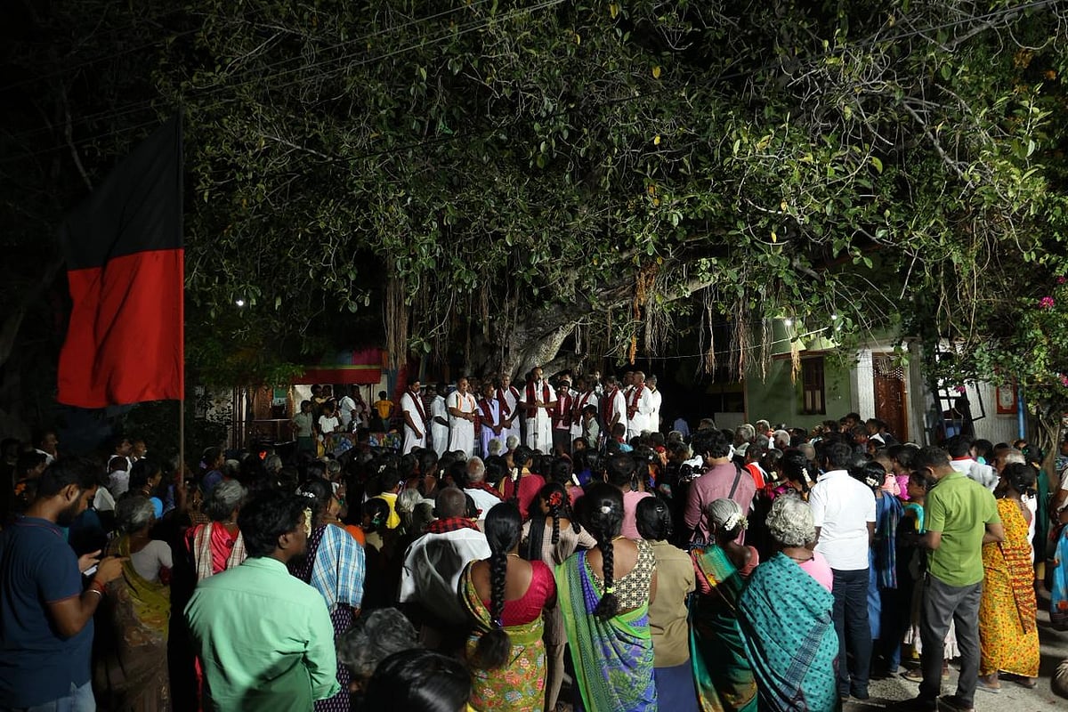 `என் மனதில் என்றும் நீங்கா இடம் பிடித்திருக்கும் கல்லுப்பட்டி ஆலமர மேடை - நெகிழ்ந்த தங்கம் தென்னரசு