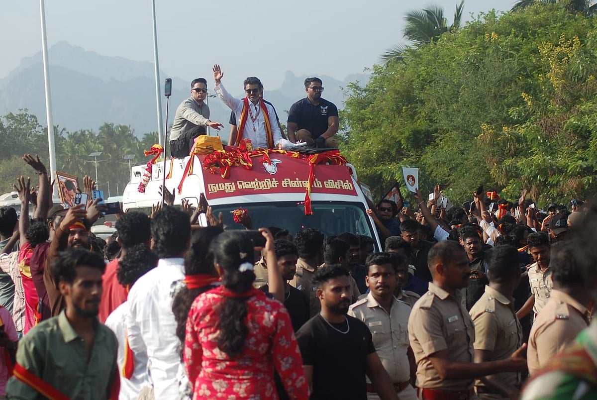 கன்னியாகுமரியில் விஜய் ரோடு ஷோ