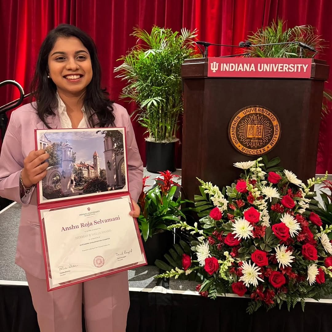 அன்ஷு Herman B Wells விருது